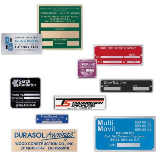 Aluminum Metal Name Plates & Signage: 30-40 sq. in.