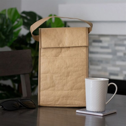 Kraft Paper Retro Insulated Lunch Bag