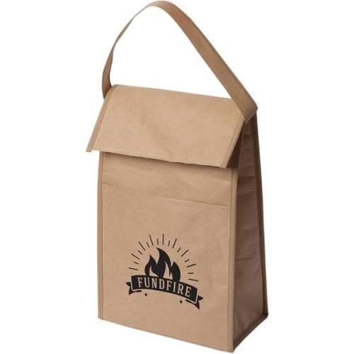 Kraft Paper Retro Insulated Lunch Bag