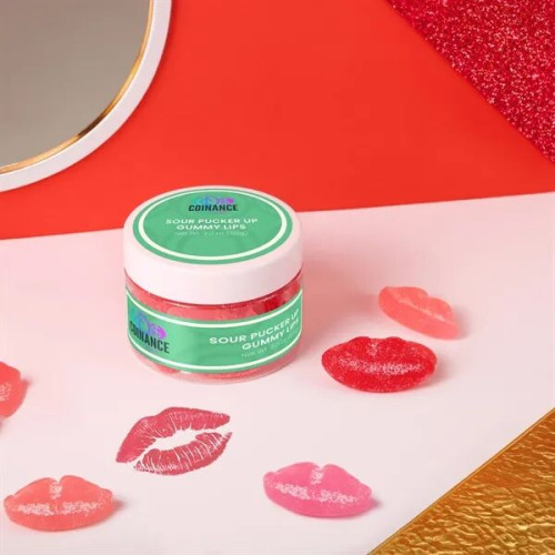 Jelly Belly Sour Pucker Lips: Small Jar