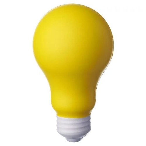 Light Bulb Shaped Stress Reliever w/ Custom Logo
