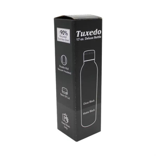Tuxedo 17 oz. Recycled Deluxe Bottle, Full Color Digital