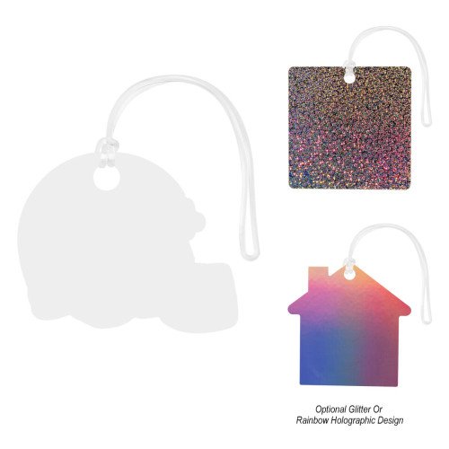 Acrylic Bag Tag - Custom Shapes 6"