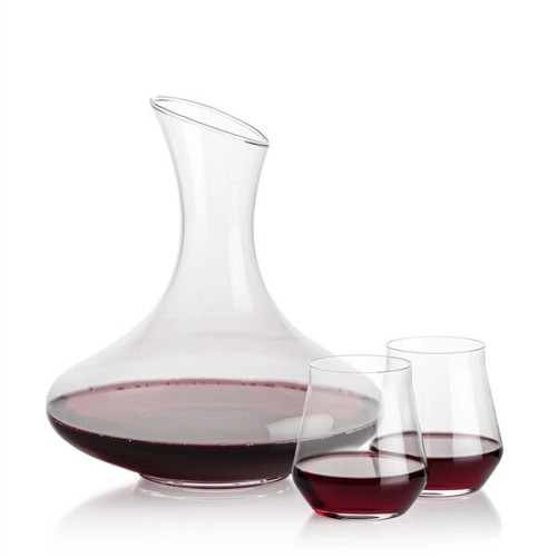 Innisfil Carafe & Bretton Stemless Wine