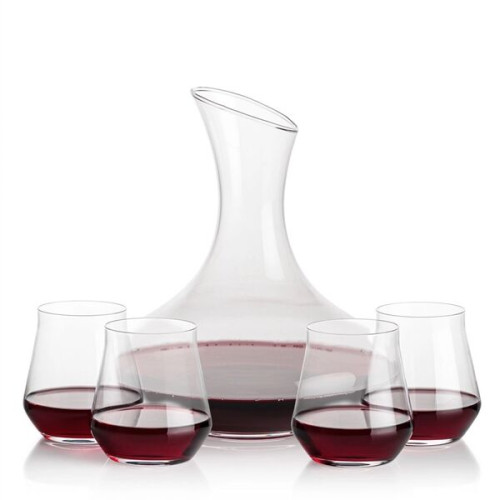 Innisfil Carafe & Bretton Stemless Wine