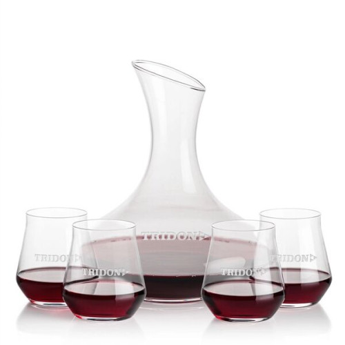 Innisfil Carafe & Bretton Stemless Wine