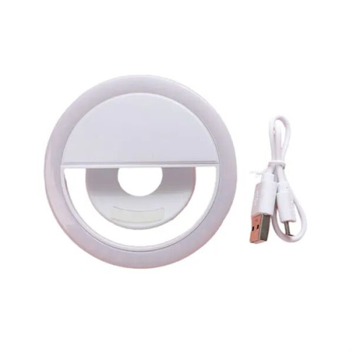 LED Clip On Rechargeable Selfie Ring Ligh