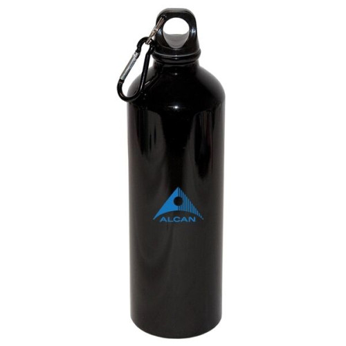 750 ML (25 OZ.) ALUMINUM WATER BOTTLE WITH CARABINEER