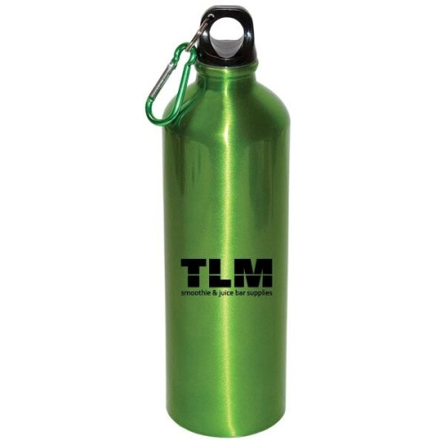 750 ML (25 OZ.) ALUMINUM WATER BOTTLE WITH CARABINEER