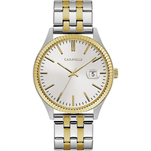 Caravelle Men's Gold & Silver-Tone Bracelet Watch
