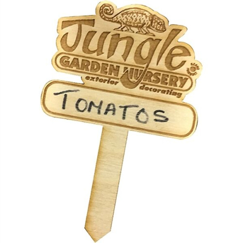 Custom Wood Garden Stakes