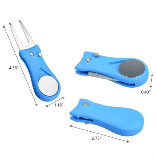 Foldable Divot Tool Golf Pitch Repairer