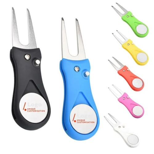 Foldable Divot Tool Golf Pitch Repairer