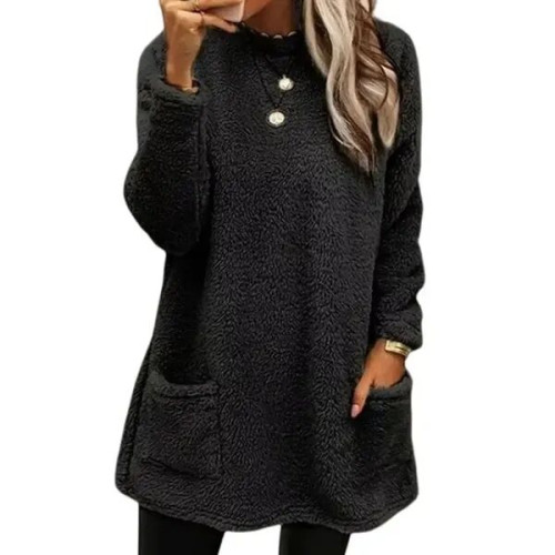 Cozy Double-Sided Fleece Oversized Sweater