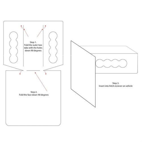 Metal Trailer Hitch Cover