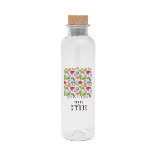 22 Oz. Maddie rPET Bottle With Cork Lid
