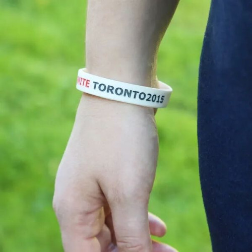 Debossed & Color Filled Silicone Bracelets