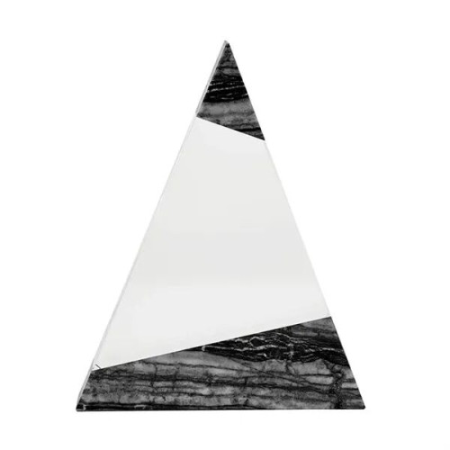Vega Triangle Crystal with Marble Trim