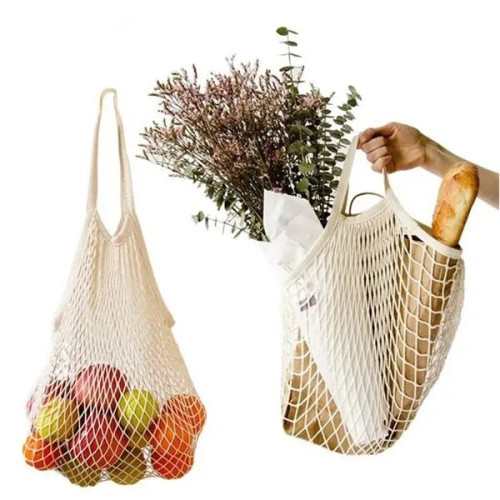 Cotton Mesh Tote Bag