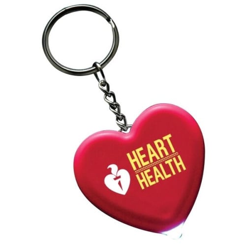 Light Up Heart Key Tag