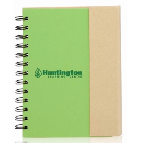 5.25 x 7 in. Eco Flip Top Journal Notebook with sticky notes