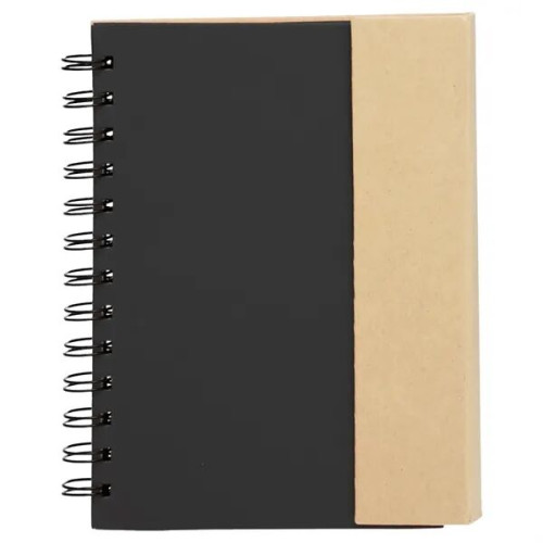 5.25 x 7 in. Eco Flip Top Journal Notebook with sticky notes