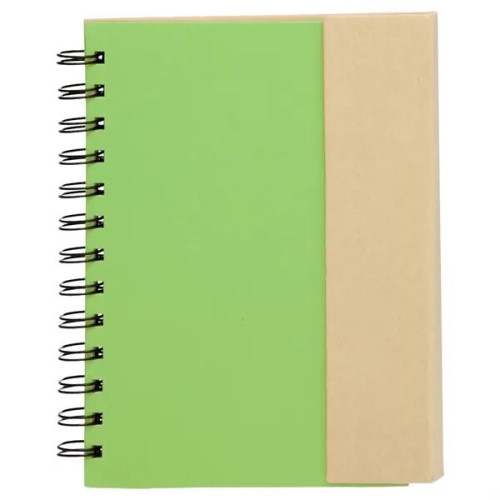 5.25 x 7 in. Eco Flip Top Journal Notebook with sticky notes