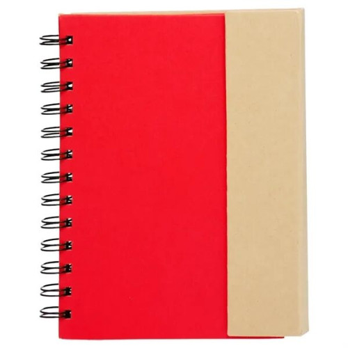5.25 x 7 in. Eco Flip Top Journal Notebook with sticky notes
