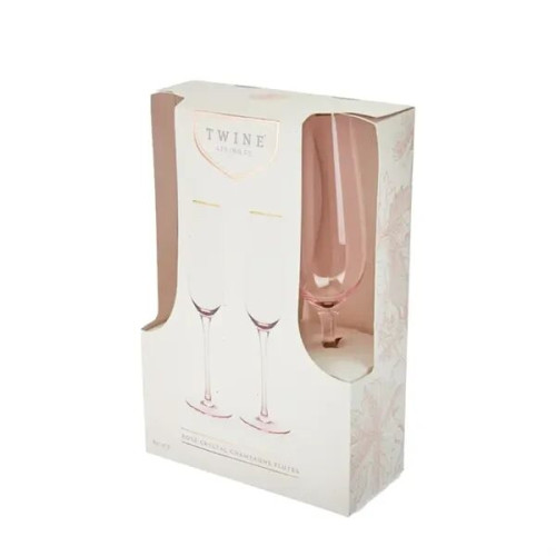 Twine Living Co. Gilded Stemmed 8 oz. Champagne Flute (set o