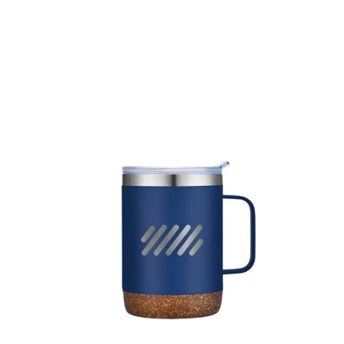 Slate 12 oz Vacuum Mug with Cork Bottom