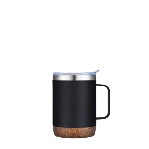 Slate 12 oz Vacuum Mug with Cork Bottom