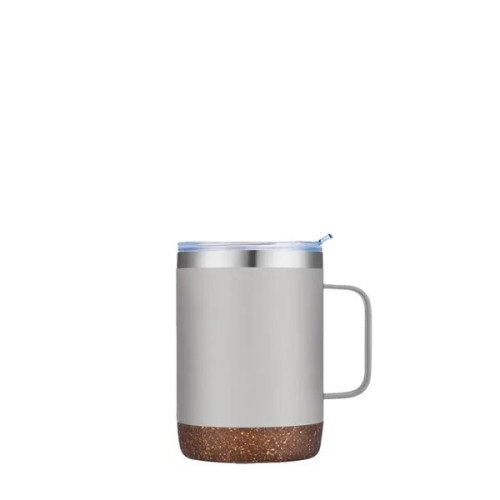 Slate 12 oz Vacuum Mug with Cork Bottom