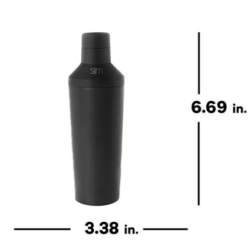 Simple Modern 20 oz Classic Cocktail Shaker with Jigger Lid