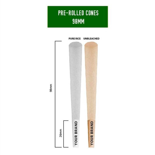 Pre-Rolled Cones - Slim Size - 98MM
