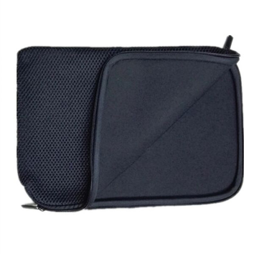 Grid Fabric Laptop Sleeve w/ Double Zipper & Soft Interior