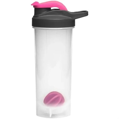 Gym Water Bottles - 24 oz. Shaker-Bottle w/ Mixer & Handle