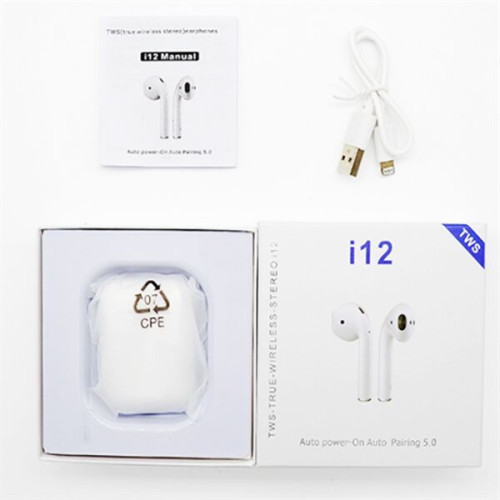 Wireless Earbuds w/ Custom Imprint & Charging Case Earphones