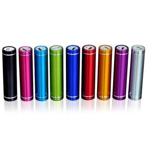 2200mAh Round Cylindrical Shaped Portable Charger