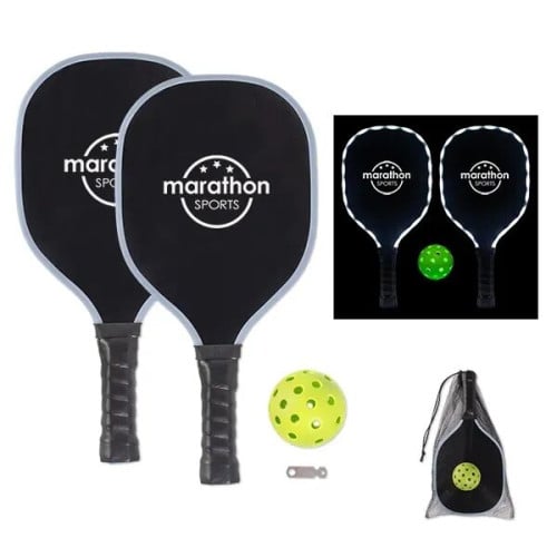 LED Pickleball Set in Mesh Bag