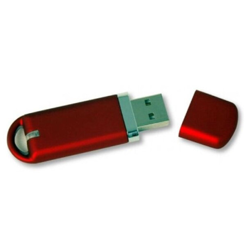 Glacier - Slim plastic standard USB flash drive with cap.