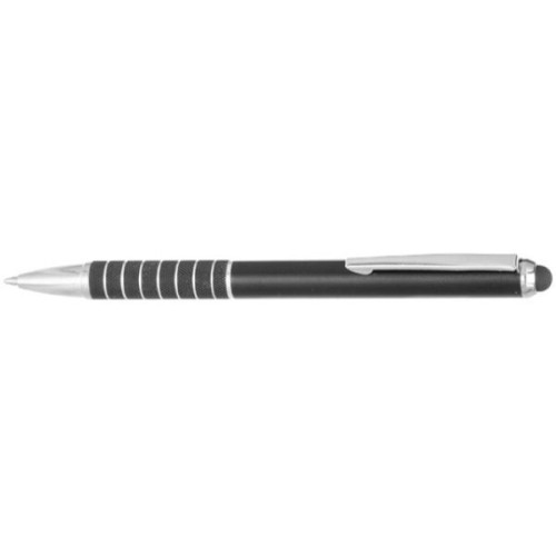 Twist Action Metal Pens w/ Stylus & Chrome Accent 2-in-1