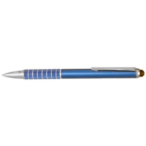 Twist Action Metal Pens w/ Stylus & Chrome Accent 2-in-1
