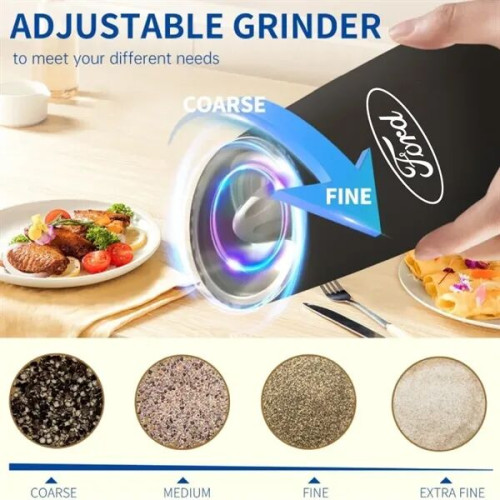 Gravity Electric Salt & Pepper Grinder Set