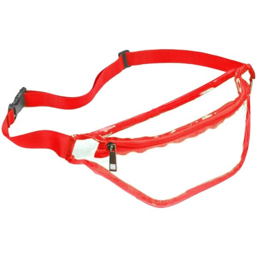 Waterproof Clear Stadium Fanny Pack w/ A Zipper Pockets