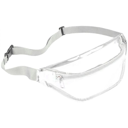 Waterproof Clear Stadium Fanny Pack w/ A Zipper Pockets