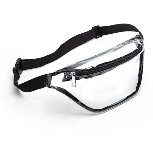 Waterproof Clear Stadium Fanny Pack w/ A Zipper Pockets
