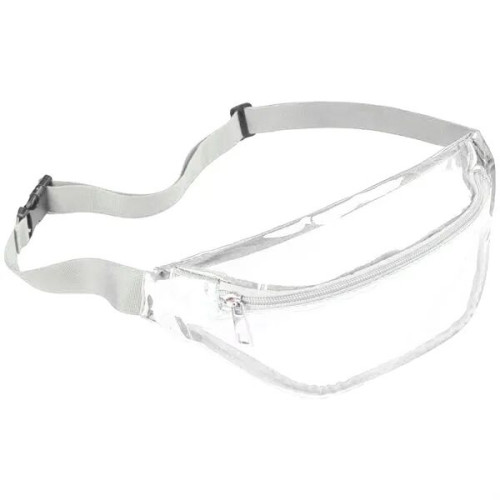 Waterproof Clear Stadium Fanny Pack w/ A Zipper Pockets