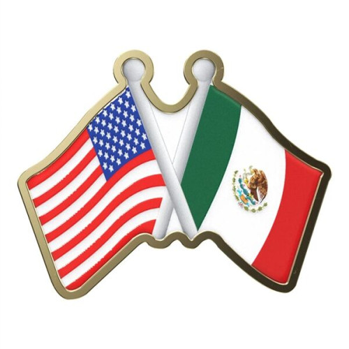 Express Double Flag Lapel Pin