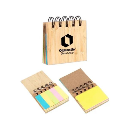 Bamboo Pocket Sticky Notebook