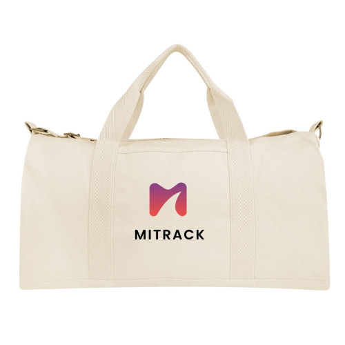 Aware™ 14 Oz. Recycled Cotton Flat Bottom Duffel Bag